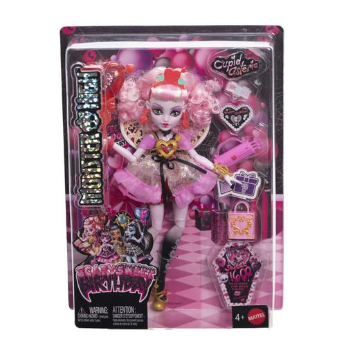 Papusa Monster High  Scary Sweet Birthday, Cupid Asteria cu accesorii