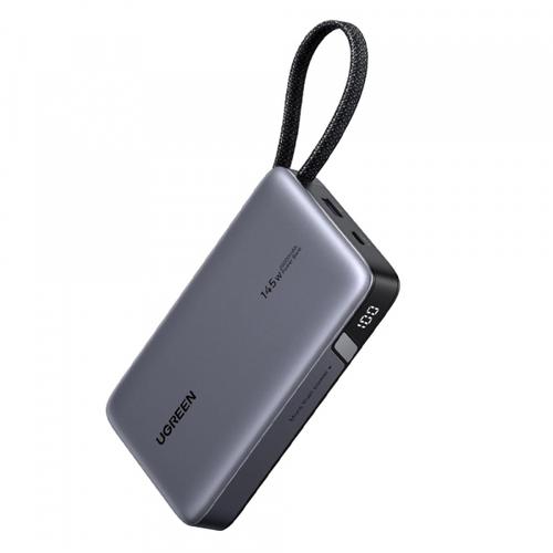 Baterie Externa UGREEN PB551 (55992B), 20000mAh, 145W, QC + PD, 1 x USB-A - 2 x USB-C (Gri)