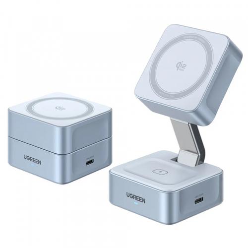 Incarcator Wireless UGREEN W752 2in1, 35W, 3A, 1 x USB-C (Albastru)