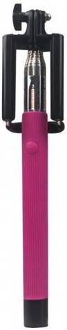 Selfie stick Tellur TL7-5W cu suport de telefon, conectare prin Bluetooth, declansator pe maner (Purpuriu)