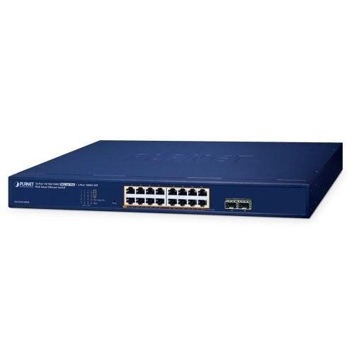 Switch Planet GS-2210-16P2S, 16 porturi, PoE