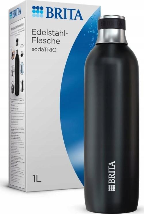 Sticla Brita SodaTrio, Otel, 1 l (Negru)