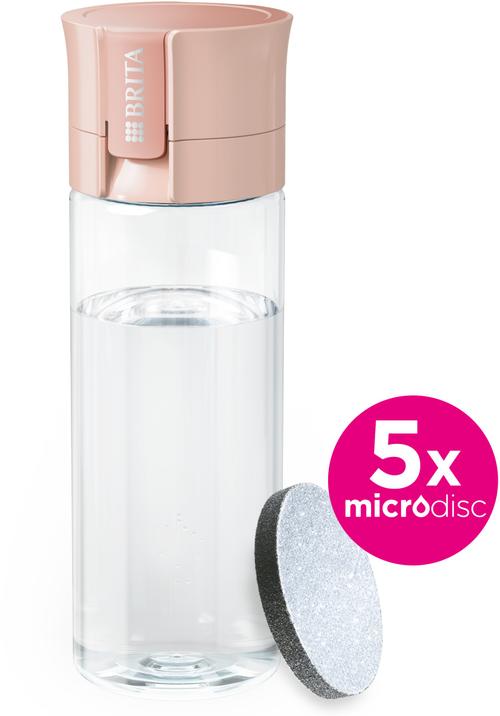 Sticla filtranta BRITA Vital Brita BR1059293, 0.6 l + 5 dischete (Roz)