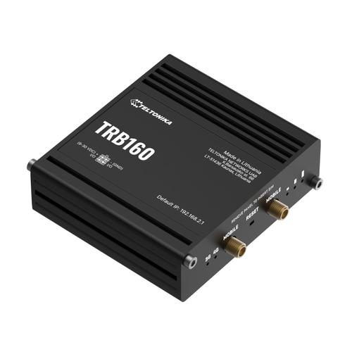 Getaway de retea Teltonika TRB160, 4G LTE, 1x RJ45 1000Mb/s, USB Type-C, Negru