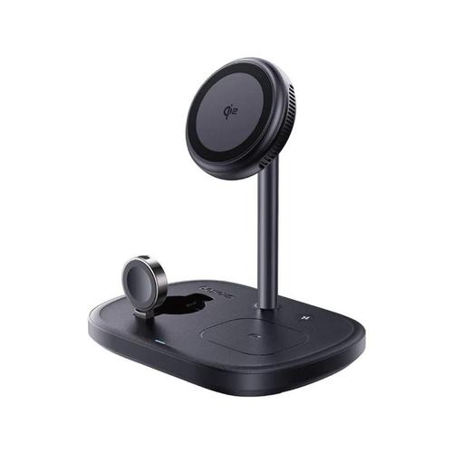 Incarcator wireless Baseus EnerFill FS41 3-in-1, magnetic, 22.5W, include cablu USB Type-C la USB Type-C (Negru)