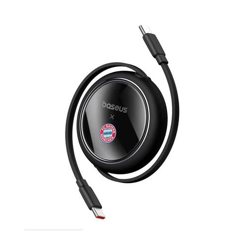 Cablu alimentare si date Baseus Free2Pull Mini, Fast Charging, retractabil, USB Type-C la USB Type-C 100W, 1.5m (Negru)