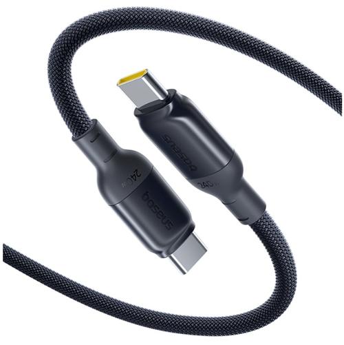 Cablu alimentare si date Baseus PicoGo, Fast Charging Data Cable, USB Type-C la USB Type-C 240W, 2m, braided (Negru)