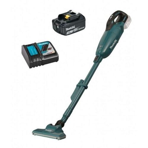 Aspirator vertical si de mana Makita DCL284FRF, 125 W, Autonomie 48 minute (Turcoaz)