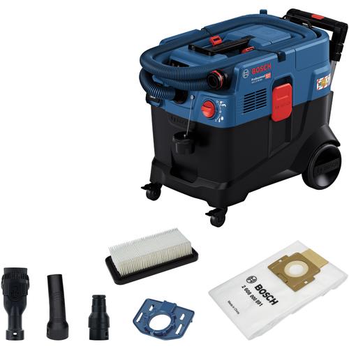 Aspirator industrial umed/uscat Bosch Professional GAS 12-40 MA, 1200 W, Rezervor 28 l, volum net apa in rezervor 20 l, Clasa praf M, flux aer 71.5 l/s, sistem AFC de curatare al filtrului