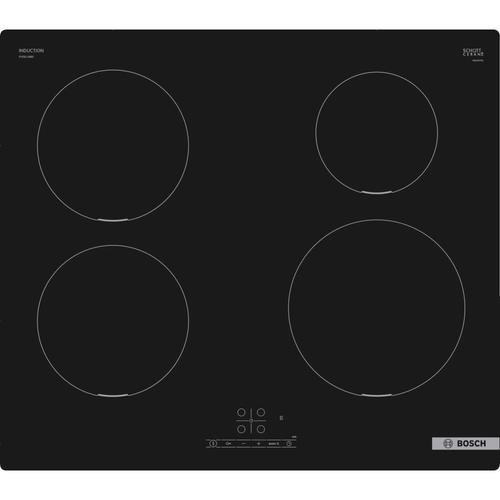 Plita incorporabila Bosch PUE611BB5D, Inductie, 4 zone de gatit, Touch Control, Ceramica (Negru)