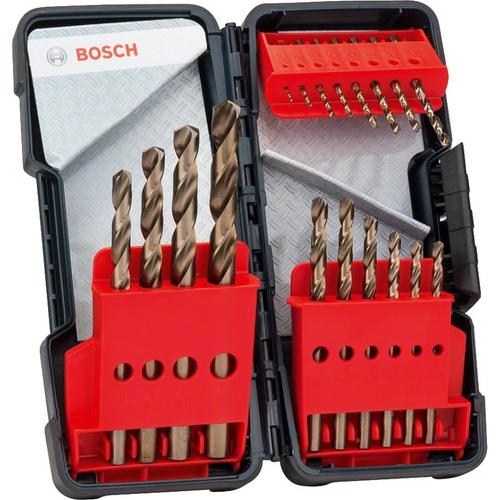 Set 18 burghie cu geanta Bosch, Otel/Pastic, 1-10 mm