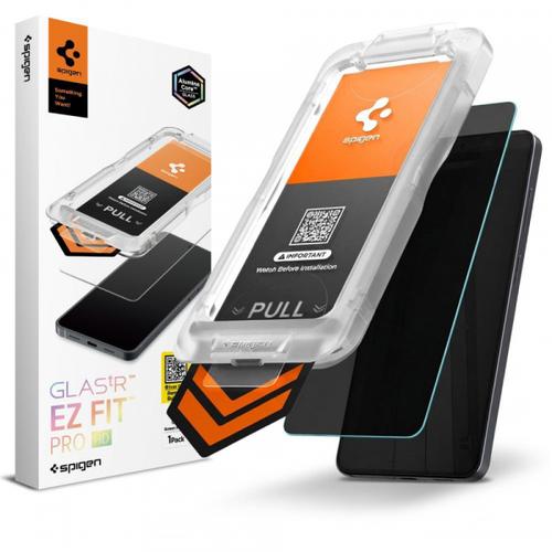 Folie de protectie Ecran Privacy Spigen GlastR EZ FIT Pro HD pentru Samsung Galaxy S26 S942, Sticla Securizata, Full Glue