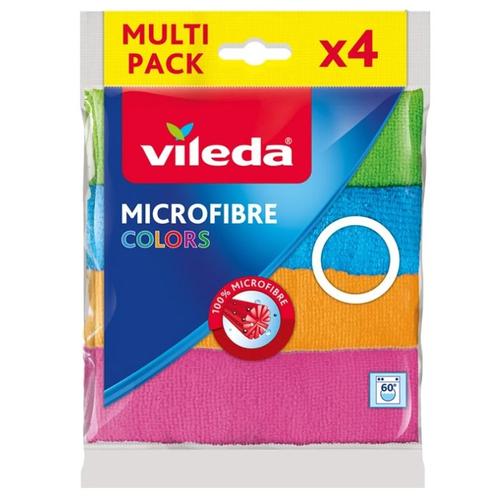 Lavete microfibra Vileda 155717, 4 bucati (Multicolor)