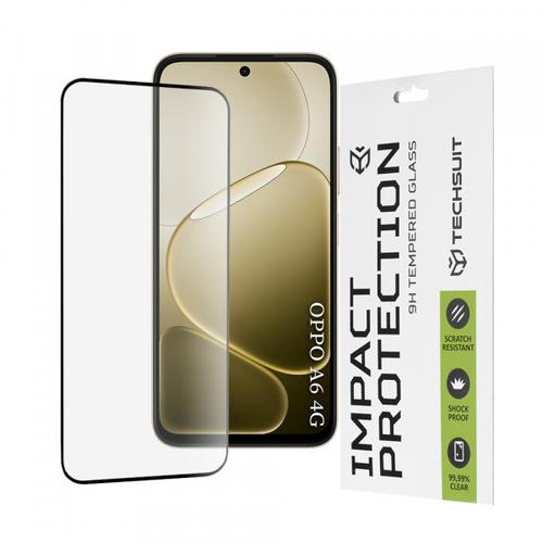 Folie de protectie Ecran Techsuit pentru Oppo A6 4G, Sticla Securizata, Full Glue, 111D, Neagra