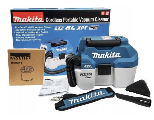 Aspirator industrial Makita DVC750LZX1, 7.5 litri, 18V, 2 trepte de putere, HEPA, fara acumulatori si incarcator