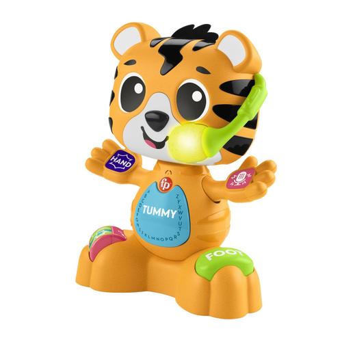 Jucarie interactiva Mattel, Tigrul interactiv, sunete și melodii, multicolor, 9 luni+