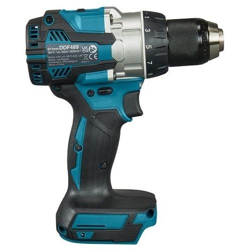 Masina de gaurit si insurubat Makita DDF489Z, 18V, 2 viteze, fara acumulatori si incarcator, Albastru