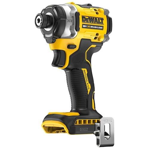 Masina de insurubat cu impact pe acumulator DeWALT DCF860N, 18V, motor fara perii, iluminare LED, cuplu max 282 Nm, 3800 RPM, agatatoare curea, fara incarcator/acumulator