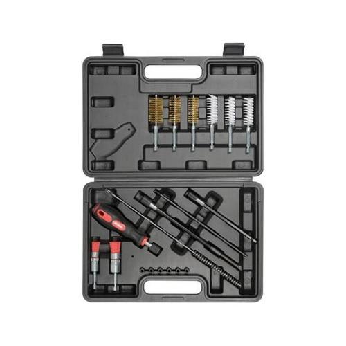 Set de curatare guri injectoare 19 piese, Yato YT-17623, otel inoxidabil, nylon, alama, 1/4inch