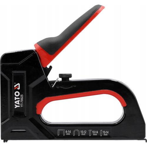 Capsator tapiterie Yato YT-70025, reglare forta, Negru/Rosu