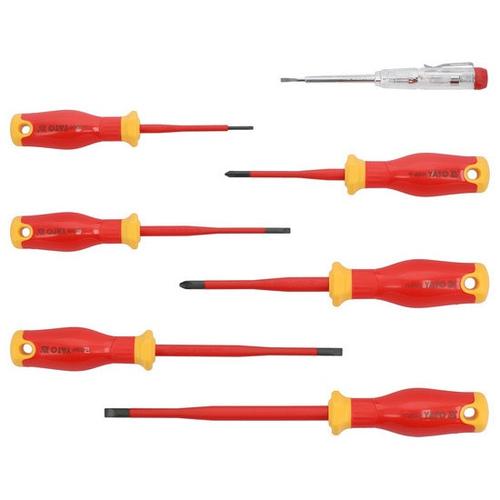 Set surubelnite izolate YATO YT-282681, 7 piese, Philips, 1000 V, dimensiuni variate