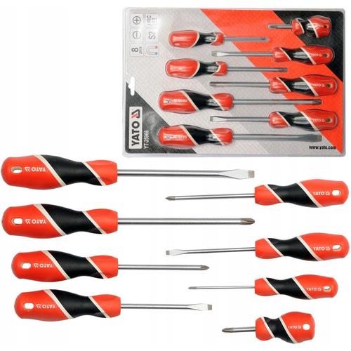 Set 8 surubelnite Yato YT-25966, S2, Portocaliu/Negru