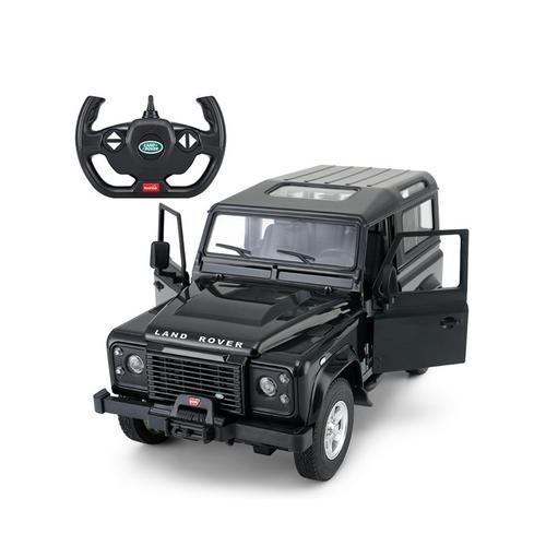 Masinuta Rastar RC - Land Rover Defender, 1:14, Negru