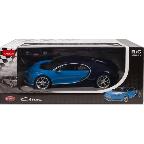 Masinuta cu telecomanda Rastar RC - Bugatti Chiron, 1:14, Albastru