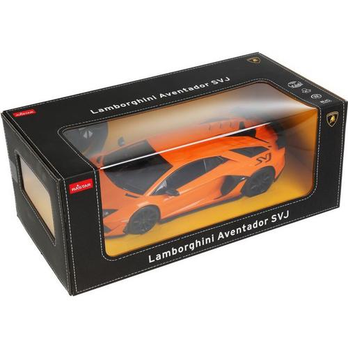 Masinuta cu telecomanda Rastar RC - Aventador SVJ, 1:14, Portocaliu