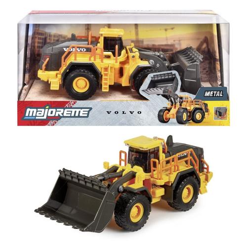 Excavator metalic Majorette Volvo, scara 1:43, Galben