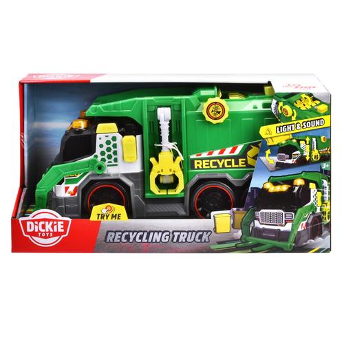 Camion Dickie Toys, cu lumini si sunete,  plastic, Verde