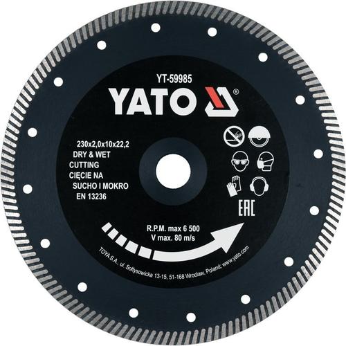 Disc Diamantat Yato YT-59985, 230x22.2x2mm