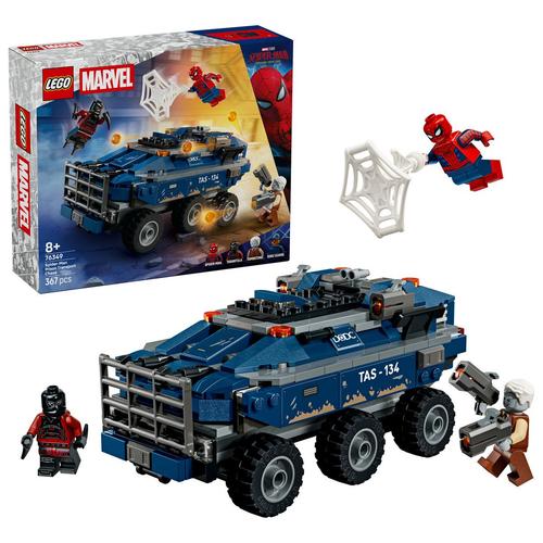 LEGO® Marvel Spiderman Urmarire cu Omul Paianjen si masina inchisorii 76349, 367 de piese