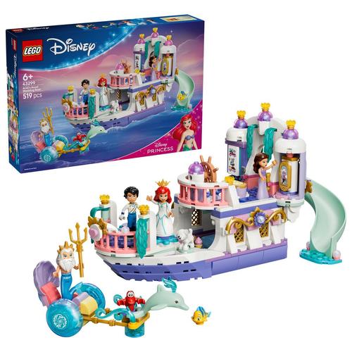LEGO® Disney Princess Barca nuntii regale a lui Ariel 43299, 519 de piese