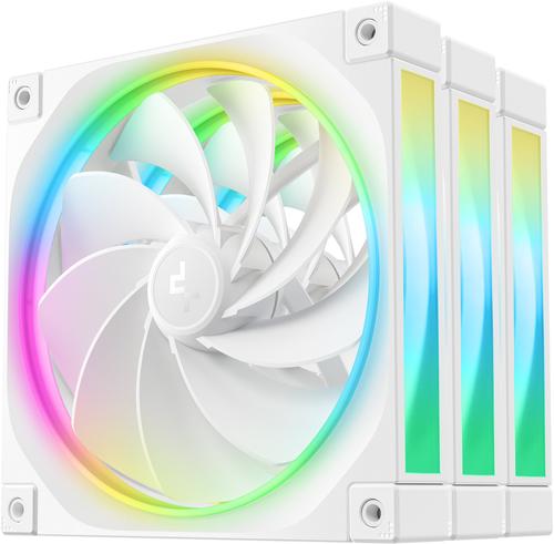 Ventilatoare Deepcool R-FL14R-WHAPN3-G, 140 mm, 1700 rpm, 4-pin PWM, ARGB, 3 bucati (Alb)