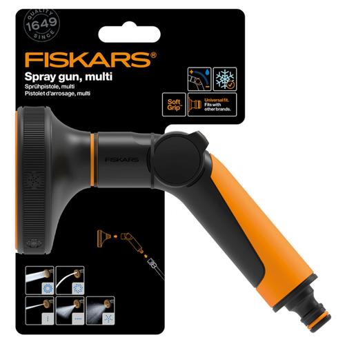 Pistol pentru stropit FISKARS 1065485, 5 jeturi, Negru