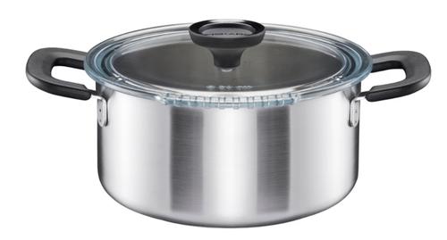 Cratita FISKARS Functional Form 1072316, 3l, 22cm, otel inoxidabil, Argintiu