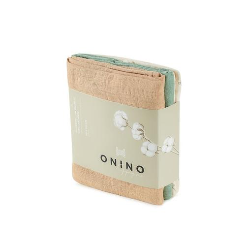 Muselina multifunctionala din bumbac 100% organic ONINO HUG.me Pure Nature, x, 60 x 60 cm, certificata GOTS, 3 bucati