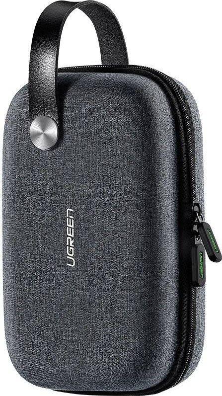 Husa hard disk extern Ugreen 2.5inch, compatibila cu cabluri, gedgaturi electronice, cosmetice (Gri)