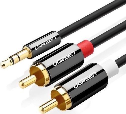 Cablu audio Ugreen 10591B, Jack 3.5mm - RCA, 5m (Negru)