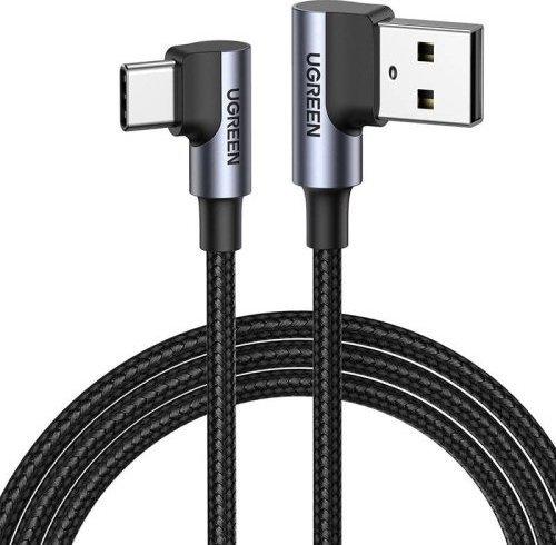 Cablu de date Ugreen UGR1467, USB-A la USB-C, 3m (Negru)