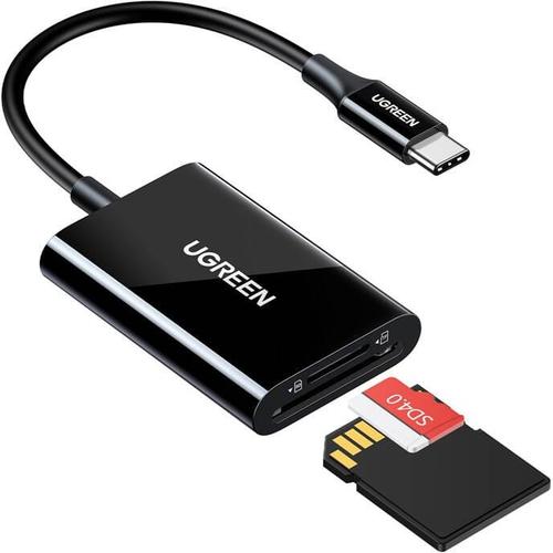 Cititor de carduri Ugreen CM265, USB-C, MicroSD/SD (Negru)