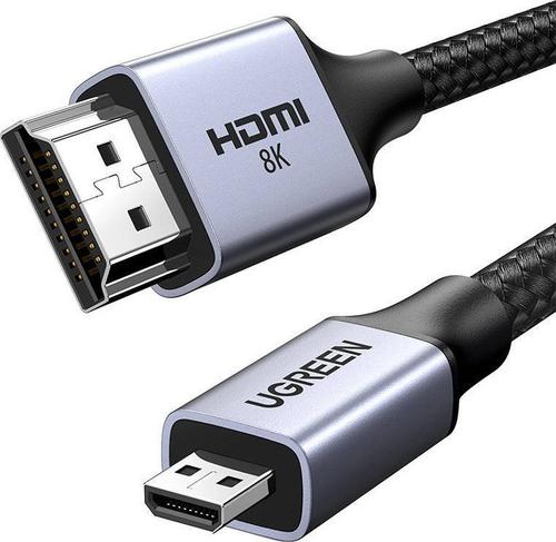 Cablu HDMI Ugreen HD164, 8K, HDMI Micro - HDMI, 2m (Gri)