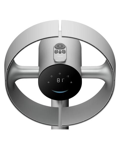 Ventilator de podea Dreame Bladeless Fan MF10, 55 W, 10 viteze, Touchscreen, Telecomanda, Dreamehome App, Asistent vocal (Argintiu)