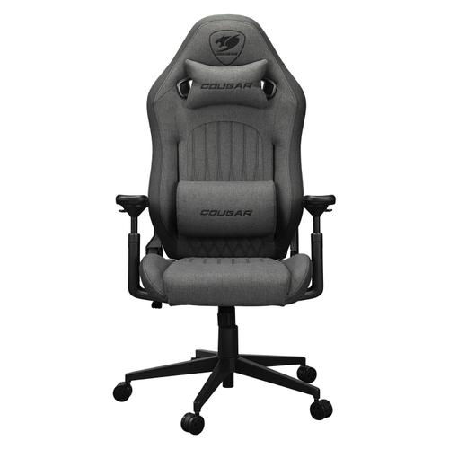 Scaun Gaming COUGAR Gaming Explore Royal Gray F, Cotiere cu hiperrotatie 3D, Perna lombara (Gri)