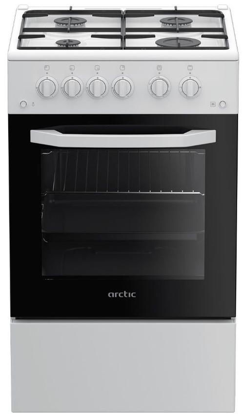 Aragaz Arctic AGM5511DTTL, Gaz, Aprindere electrica, Grill, 50 cm
