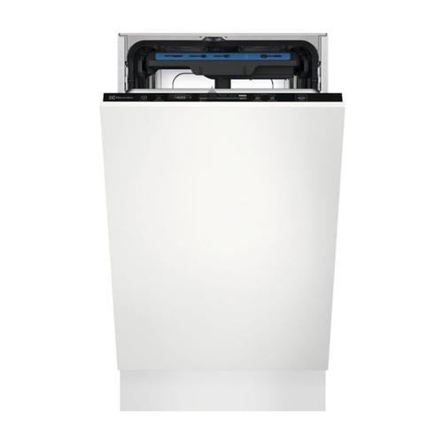 Masina de spalat vase incorporabila slim Electrolux EEM43200L, 10 seturi, GlassCare, Indicator sare, 8 programe, clasa E (Alb)