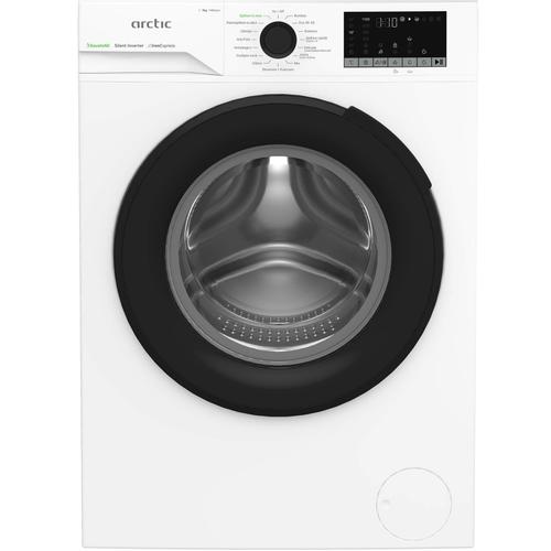 Masina de spalat rufe Arctic APLM2WFSU29412WPB, 9 Kg, 1400 RPM, Clasa A, Motor Silent Inverter, ExtraSteam, IronExpress, Recycled Tub, Steam, WaterMode, Child Lock, Add-In (Alb)