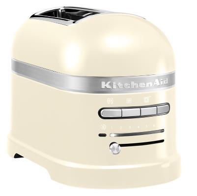 Prajitor de paine KitchenAid 5KMT2204EAC, 2 felii, 2500W (Crem)
