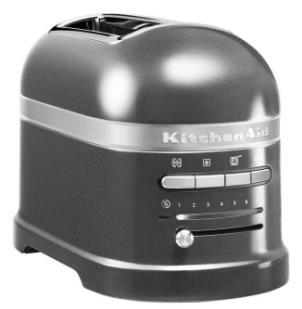Prajitor de paine KitchenAid, 2 felii, 2500W (Gri)